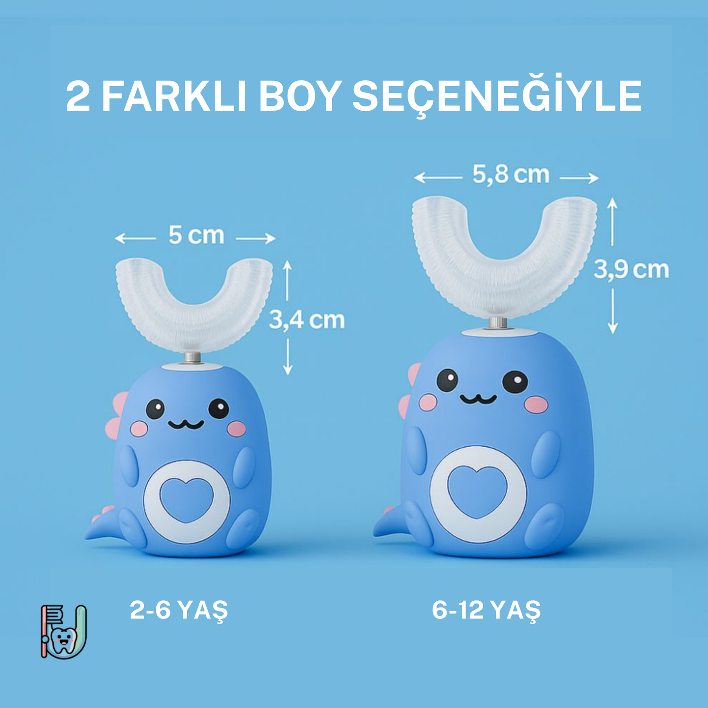 Sonik Titreşimli Çocuk Diş Fırçası