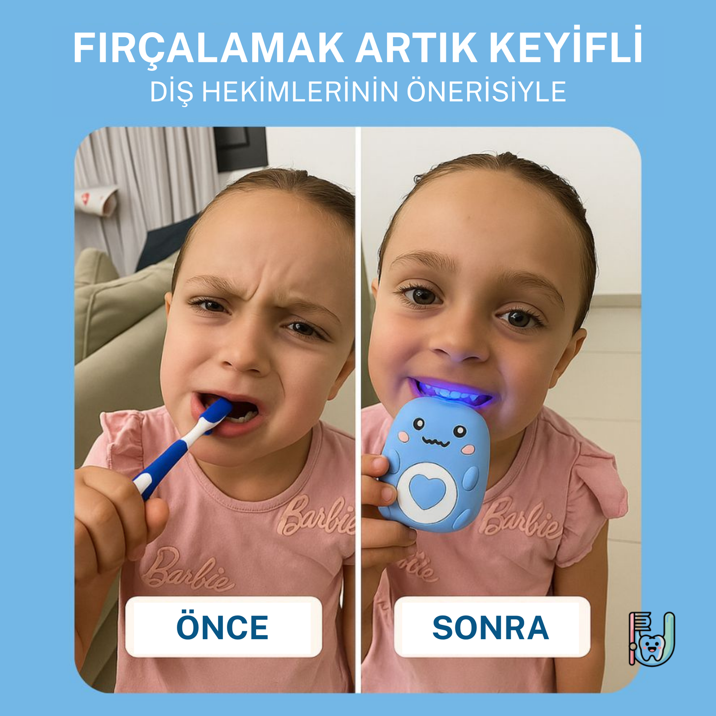 Sonik Titreşimli Çocuk Diş Fırçası